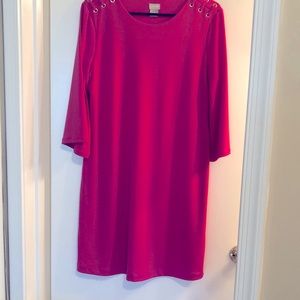 Chico’s Grommet Tie Neck Dress